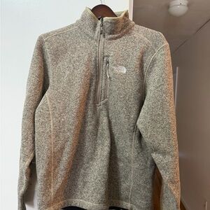 The North Face Men's Tan Zip-Up Sweater